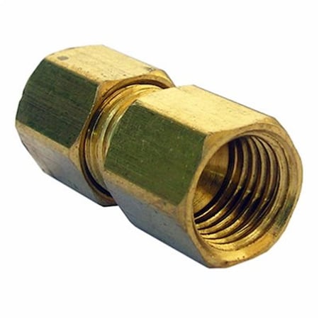 Larsen Supply Co 0.25 Female Flare x 0.25 in. Compression Brass Adapter 6PK 208123